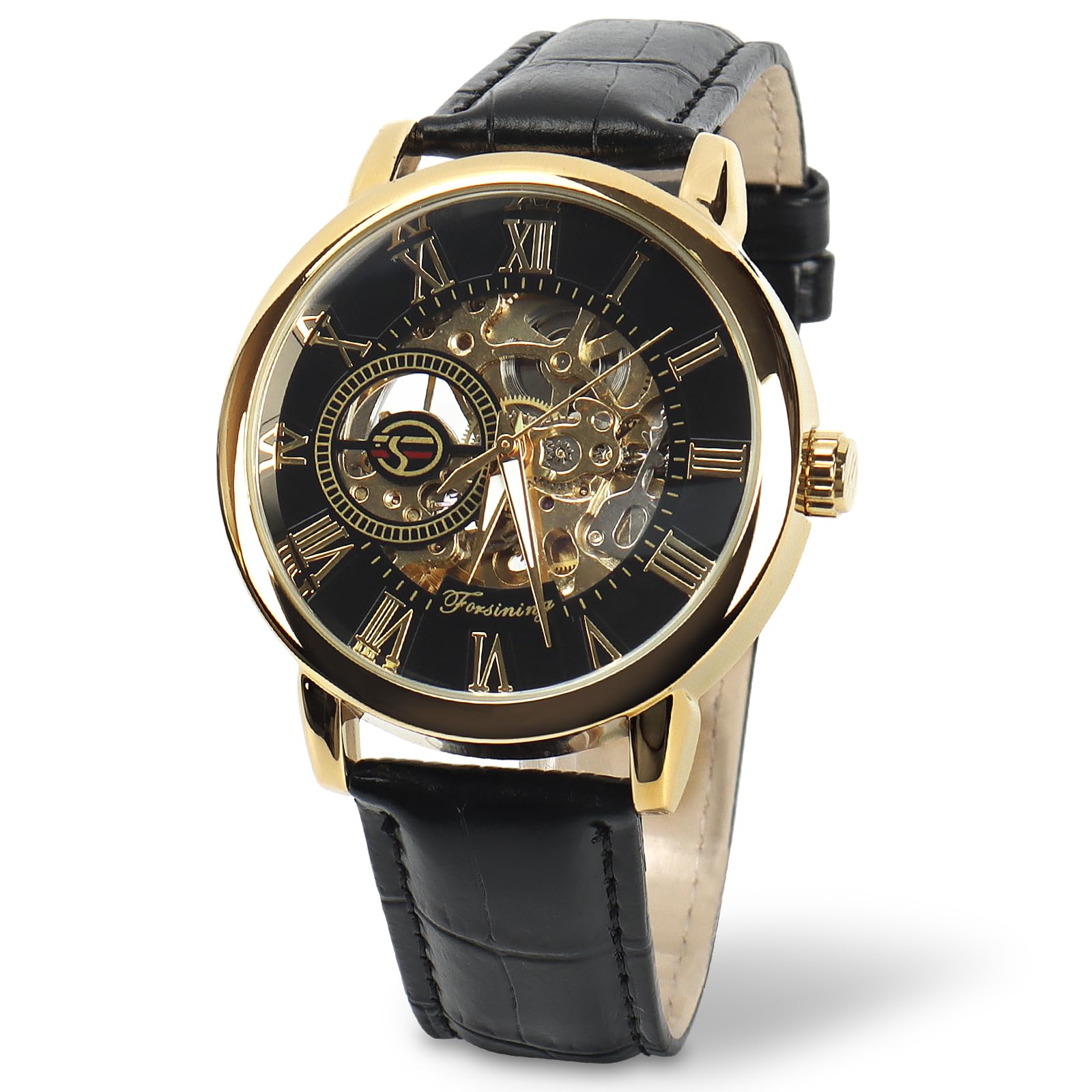 機械式ゴールドシップ時計 Amazon | TeamSky 腕時計 機械式 メンズ ローマ数字 腕時計 時崎 狂三